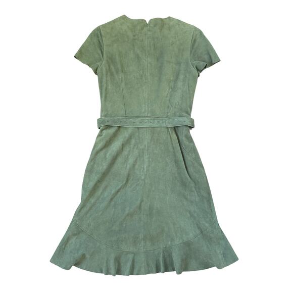 Rachel Zoe Olive Green Suede Dress - Picture 4 of 14
